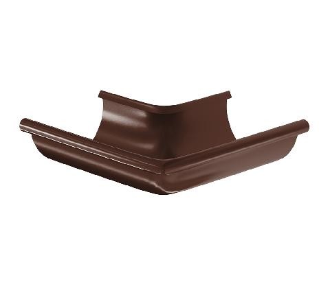 Водосток Aquasistem, система 150/100 - Угол желоба, наружный 90° RAL 8017 Коричневый купить в Симферополe