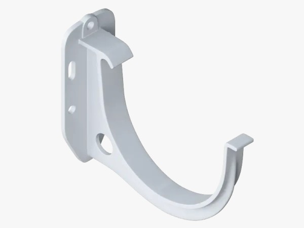 Водосток Альта-Профиль ПВХ – Кронштейн желоба водосточный (белый) купить в Симферополe