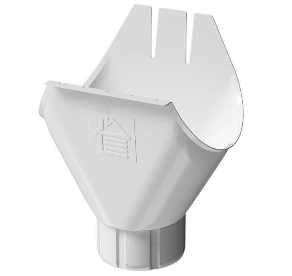 Воронка желоба D125 Döcke STAL PREMIUM Пломбир, (RAL 9010) купить в Симферополe