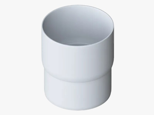 Водосток Альта-Профиль ПВХ – Муфта трубы водосточная (белый) купить в Симферополe