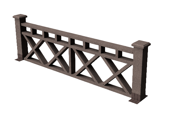 Ограждения декоративное ДПК GRINDERDECO Бэйли венге купить в Симферополe