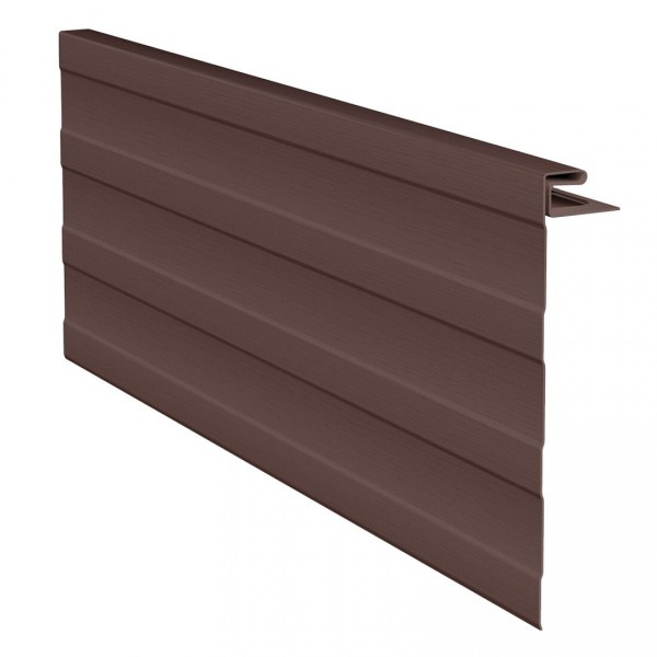 J-фаска ( ветровая, карнизная планка ) для сайдинга, коричневая купить в Симферополe