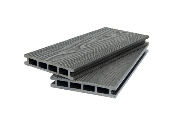 Террасная доска ДПК POLIVAN GROUP 3D+вельвет пустотелая двухсторонняя DENPASAR чёрный купить в Симферополe