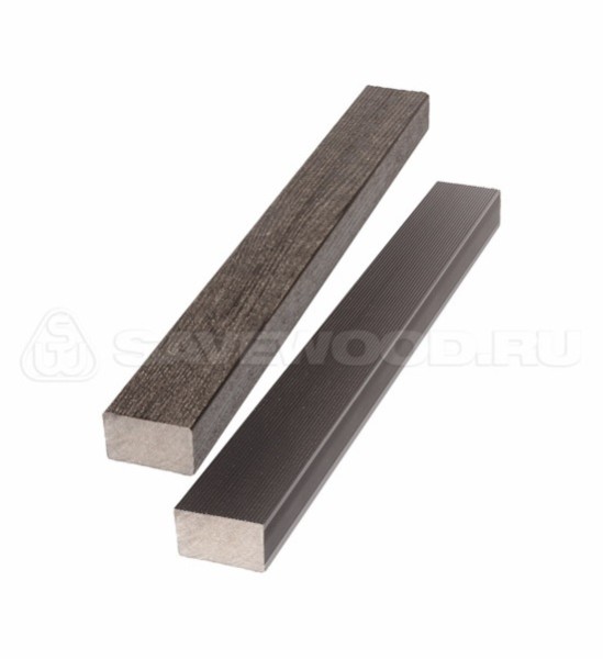 Брус лавочный ДПК полнотелый Savewood тёмно-коричневый купить в Симферополe