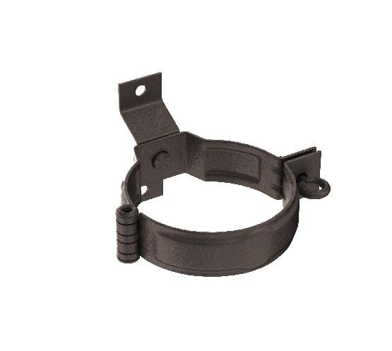 Водосток Aquasistem, Система 150/100 - Декоративный хомут трубы под дерево с комплектом крепления RR 32 Тёмно-коричневый matt купить в Симферополe