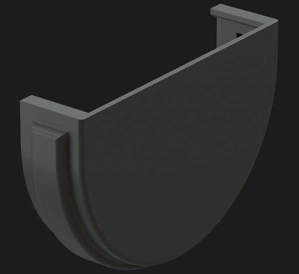 Заглушка желоба Docke Premium ПВХ - Графит купить в Симферополe