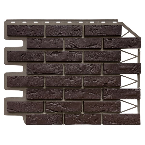 Фасадная панель FineBer, Кирпич Баварский, Темно коричневый купить в Симферополe