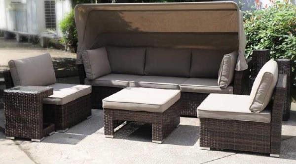 Диван-Трансформер AFINA плетеный из иск. ротанга AFM-320B Brown купить в Симферополe