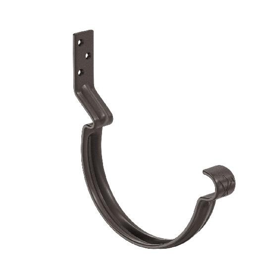 Водосток Aquasistem, система 150/100 - Крюк крепления желоба короткий RR 32 Тёмно-Коричневый купить в Симферополe