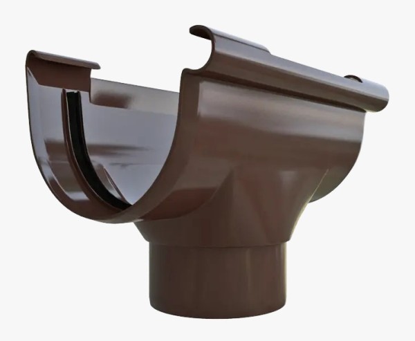 Водосток Альта-Профиль ПВХ – Воронка водосточная (коричневый) купить в Симферополe