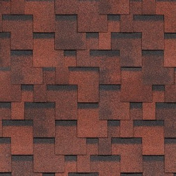 Гибкая черепица Shinglas, серия Финская, коллекция Аккорд – Красный