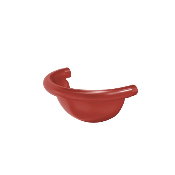 Водосток Aquasistem, система 125x90 - Заглушка желоба полукруглая RR 29 Бургундский купить в Симферополe