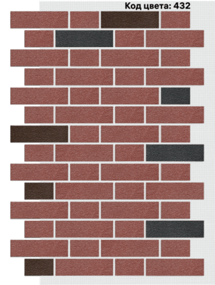 Фасадная система АМК Тычок 250х73/125x73 мм (Микс на армирующей сетке) код товара 432