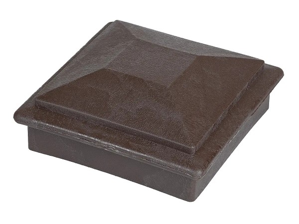 Крышка верхняя фигурная ПВХ для столба Deckart 100х100 Венге купить в Симферополe