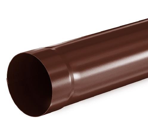 Водосток Aquasistem, система 125x90 - Труба водосточная 3.00м RAL 8017 Коричневый купить в Симферополe