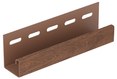 J-планка Софит PRO Тёмный орех