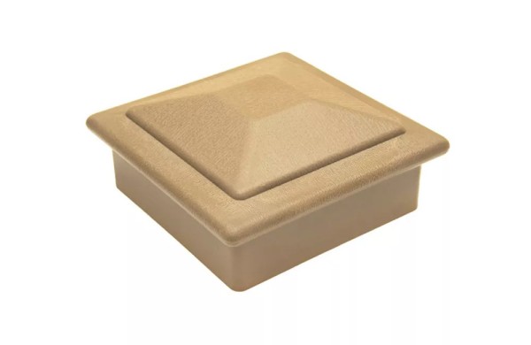 Крышка верхняя фигурная ПВХ для столба Deckart 100х100 Орех купить в Симферополe