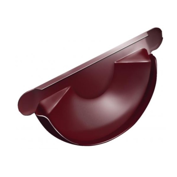 Водосток Grand Line 125x90 – Заглушка желоба RAL 3005 купить в Симферополe