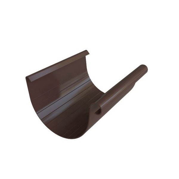 Водосток Альта-Профиль ПВХ – Желоб водосточный 3м (коричневый) купить в Симферополe