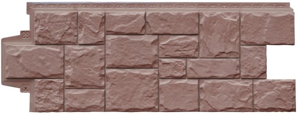 Фасадная панель Grand Line Крупный Камень Элит Миндаль купить в Симферополe