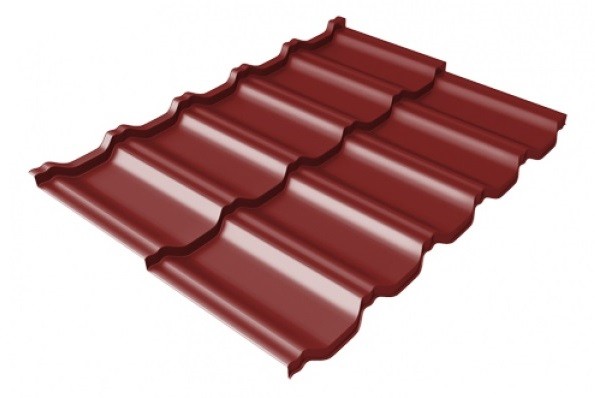 Металлочерепица модульная Квинта Uno Grand Line c 3D резом 0,45 PE RAL 3011 коричнево-красный купить в Симферополe