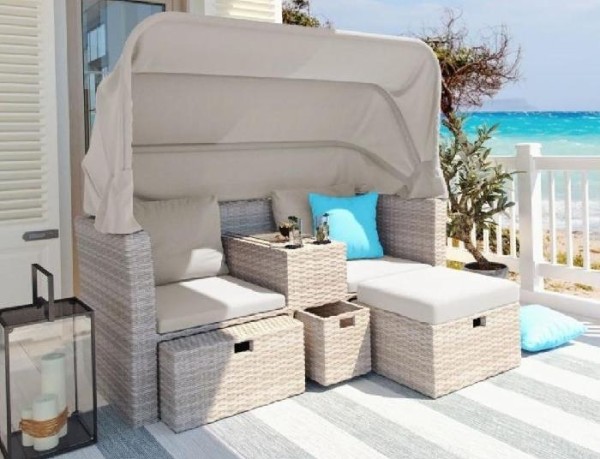 Комплект мебели AFINA плетеной из иск. ротанга AFM-330 Beige купить в Симферополe