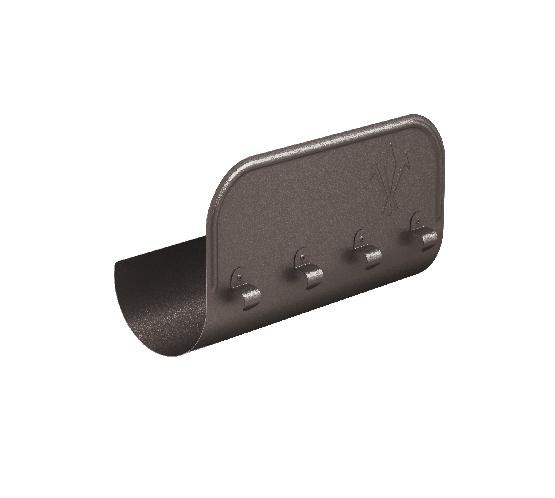 Водосток Aquasistem, Система 150/100 - Ограничитель перелива прямой RR 32 Тёмно-коричневый matt купить в Симферополe