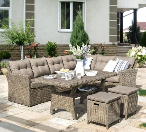 Комплект мебели AFINA плетеной из иск. ротанга AFM-307B Beige купить в Симферополe