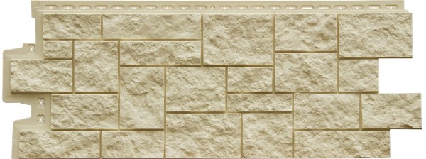 Фасадная панель Grand Line Дикий камень Стандарт бежевый купить в Симферополe