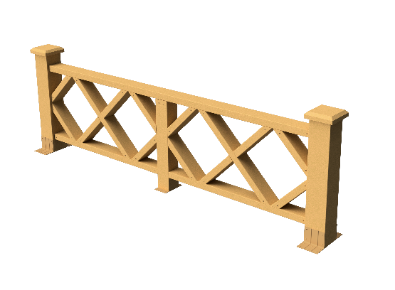 Ограждения декоративное ДПК GRINDERDECO Миллениум песчаник купить в Симферополe