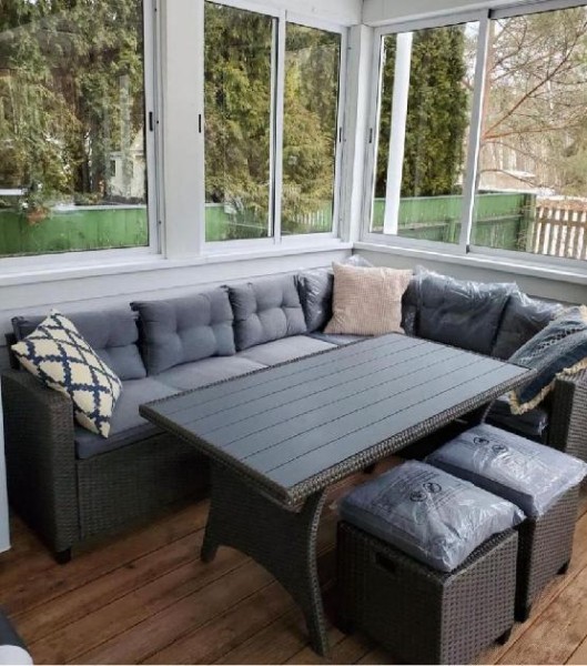 Комплект мебели AFINA плетеной из иск. ротанга AFM-307G-Grey купить в Симферополe