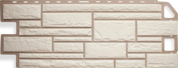 Цокольный сайдинг альта-профиль - коллекция "камень", белый купить в Симферополe