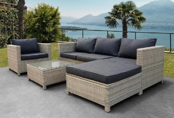 Комплект мебели AFINA плетеной из иск. ротанга YR821G Grey/Grey купить в Симферополe