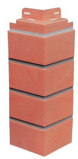 Угол к фасадной панели SteinDorf Кирпич красный с прокрашенными швами купить в Симферополe