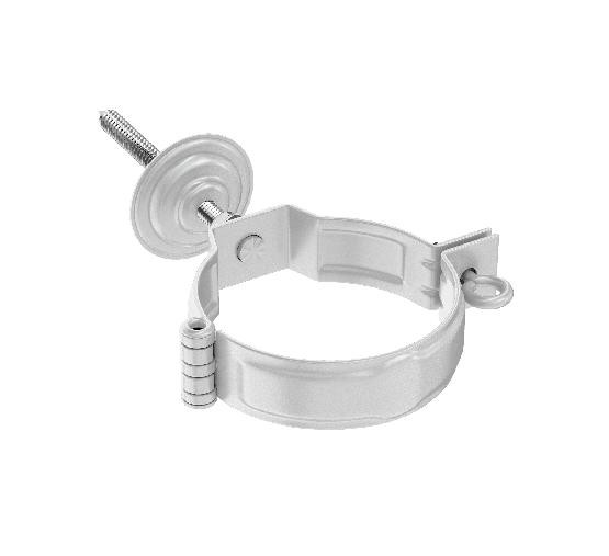 Водосток Aquasistem, система 125x90 - Комплект крепления трубы RR 20 Мраморно-белый купить в Симферополe