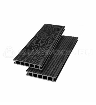 Террасная доска из ДПК SW Ornus тангенциальный распил черный