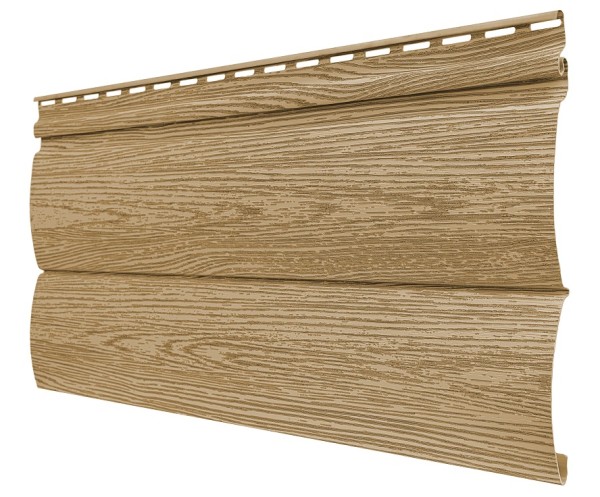 Виниловый сайдинг tecos, серия lux - оцилиндрованный брус двойной, - ангарская сосна купить в Симферополe