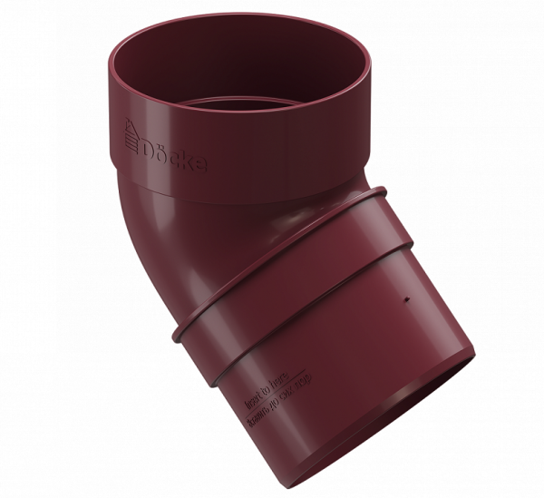 Колено 45˚ПВХ Docke STANDART красный купить в Симферополe