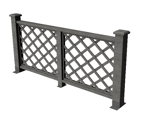 Ограждения декоративное ДПК GRINDERDECO Ламбет серый базальт купить в Симферополe
