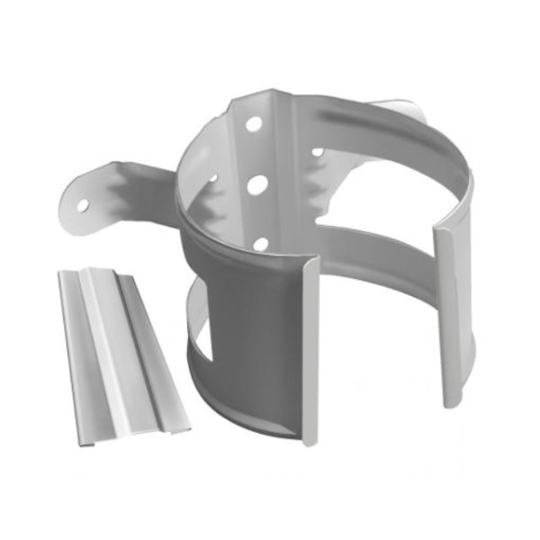 Водосток Grand Line 150x100 – Хомут трубы (на дерево) RAL 9003 купить в Симферополe