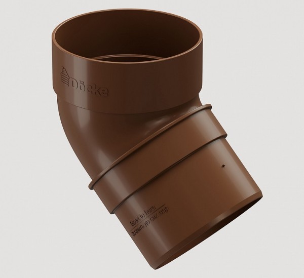 Колено 45˚ПВХ Docke STANDART Светло-коричневый купить в Симферополe