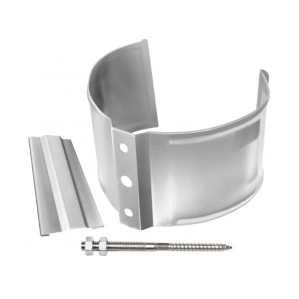 Водосток Grand Line 150x100 – Хомут трубы (на кирпич) RAL 9003 купить в Симферополe