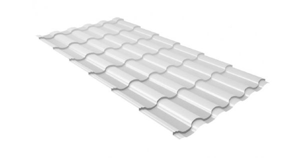 Металлочерепица кредо 0,5 Satin RAL 9003 сигнальный белый купить в Симферополe