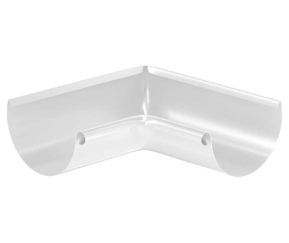 Водосток Aquasistem, система 125x90 - Угол желоба, внутренний 90° RR 20 Мраморно-белый купить в Симферополe