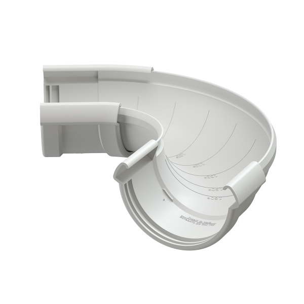Угол желоба регулируемый Docke Lux ПВХ Пломбир купить в Симферополe