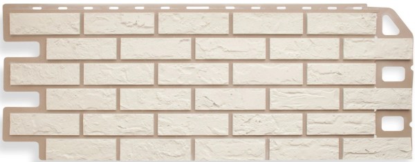 Фасадная панель Цокольный сайдинг Альта-профиль - коллекция "кирпич", кирпич белый купить в Симферополe