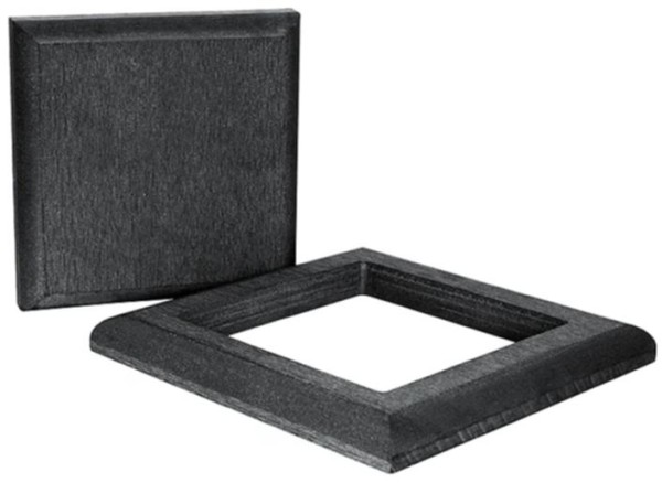 Комплект крышка и юбка ДПК для столба Polivan SINGARAJA черный купить в Симферополe