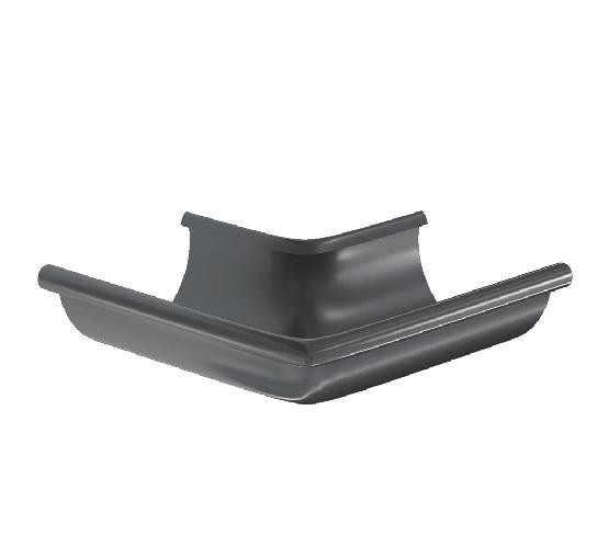 Водосток Aquasistem, система 150/100 -  Угол желоба, наружный 90° RAL 7024 Тёмно-серый купить в Симферополe