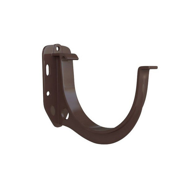 Водосток Альта-Профиль ПВХ – Кронштейн желоба водосточный (коричневый) купить в Симферополe