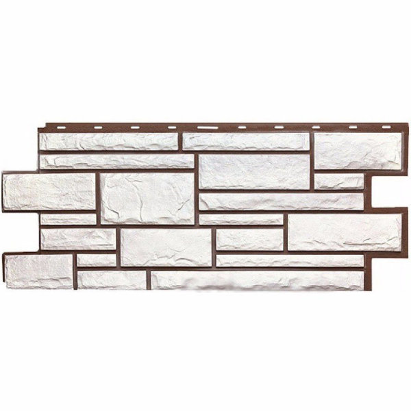 Фасадная панель Техоснастка, Камень Дикий, Белый купить в Симферополe